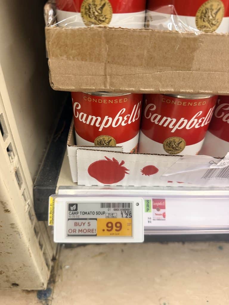 Campbell's Condensed Soups Kroger shelf image