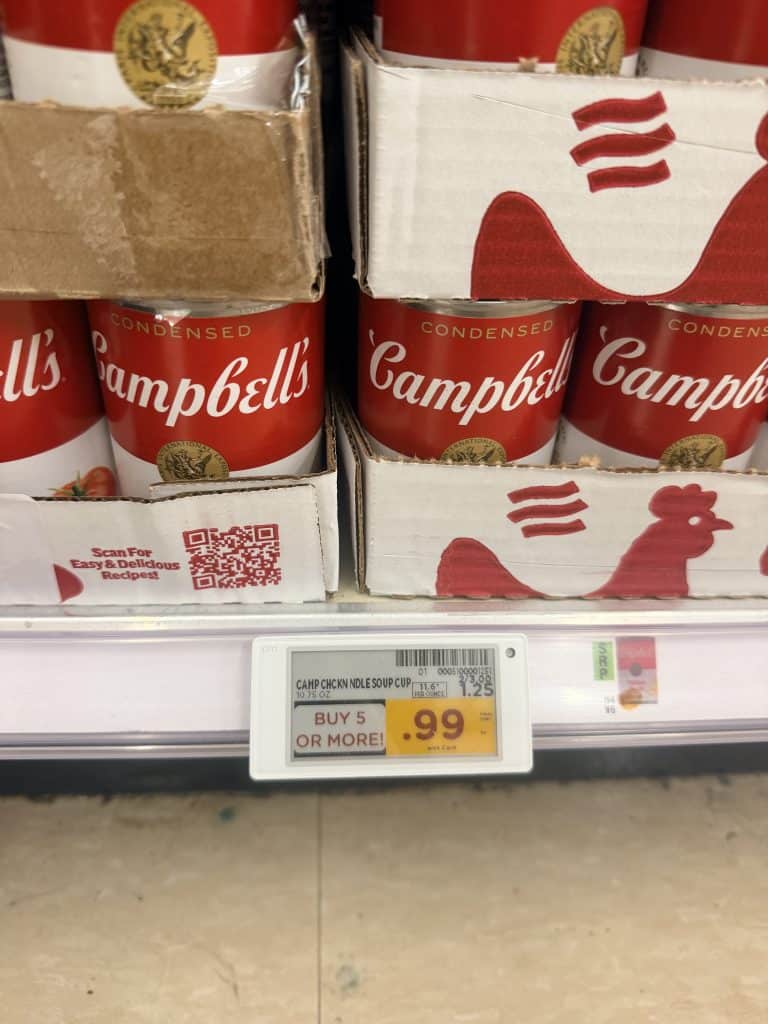 Campbell's Condensed Soups Kroger shelf image