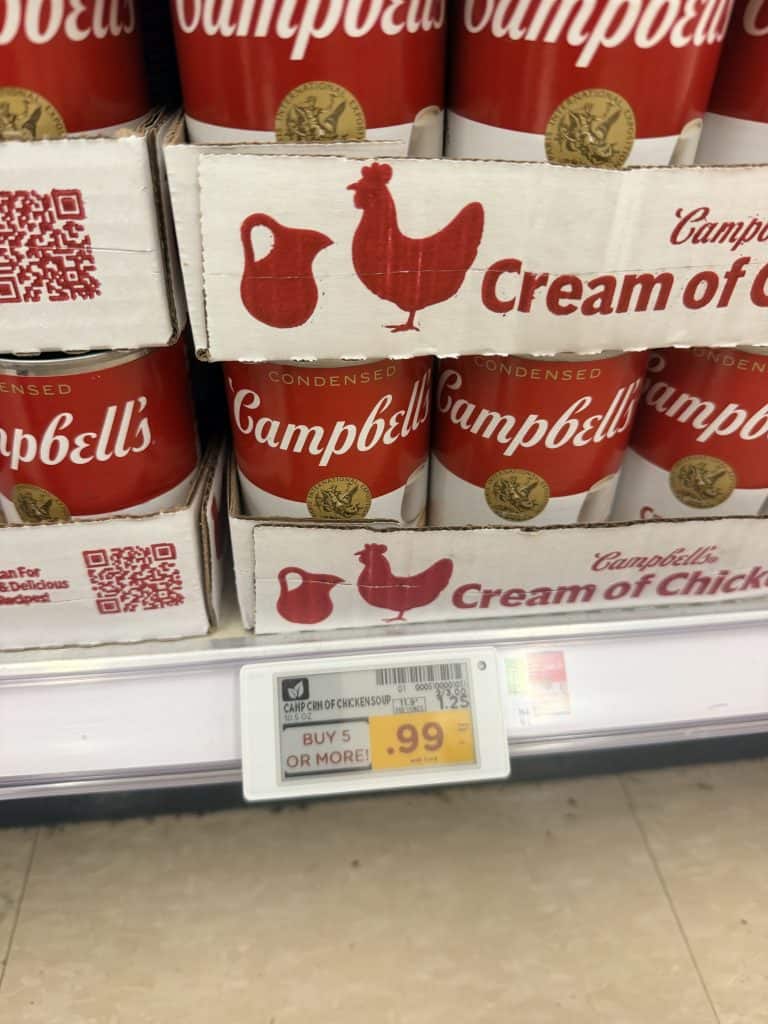 Campbell's Condensed Soups Kroger shelf image