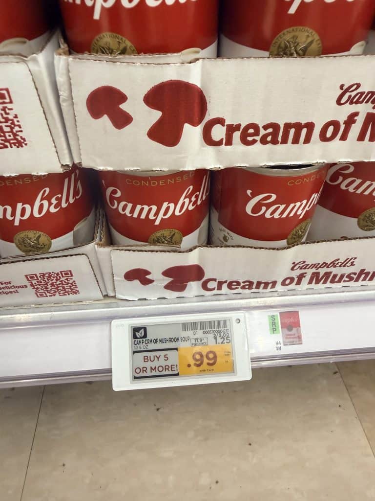 Campbell's Condensed Soups Kroger shelf image