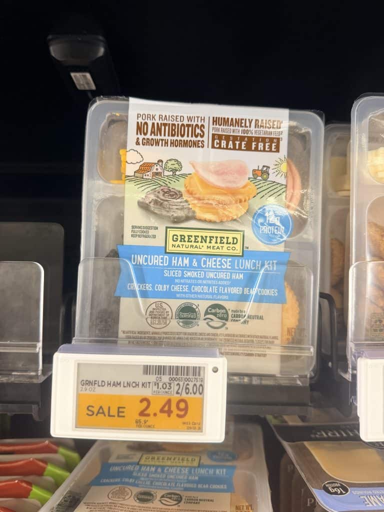 Greenfield Natural Meat Co Lunch Kit Kroger Shelf Image