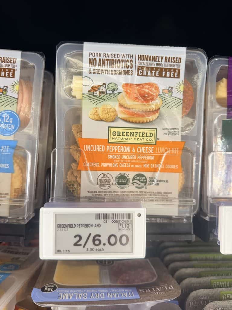 Greenfield Natural Meat Co Lunch Kit Kroger Shelf Image