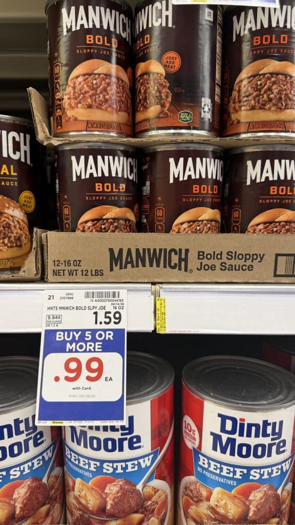 Manwich Kroger Shelf Image