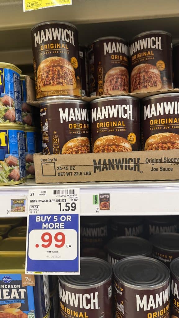 Manwich Kroger Shelf Image