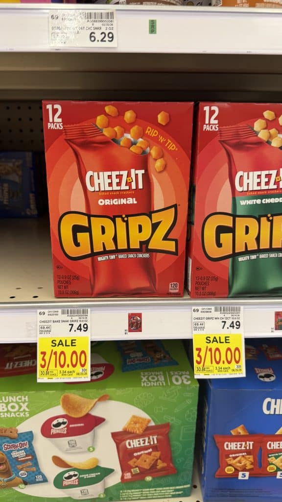 Cheez-It multipacks kroger shelf image