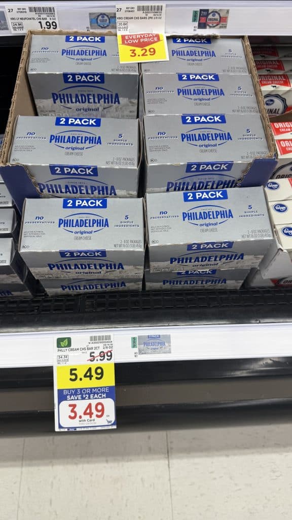 Philadelphia Cream Cheese Kroger Shelf image