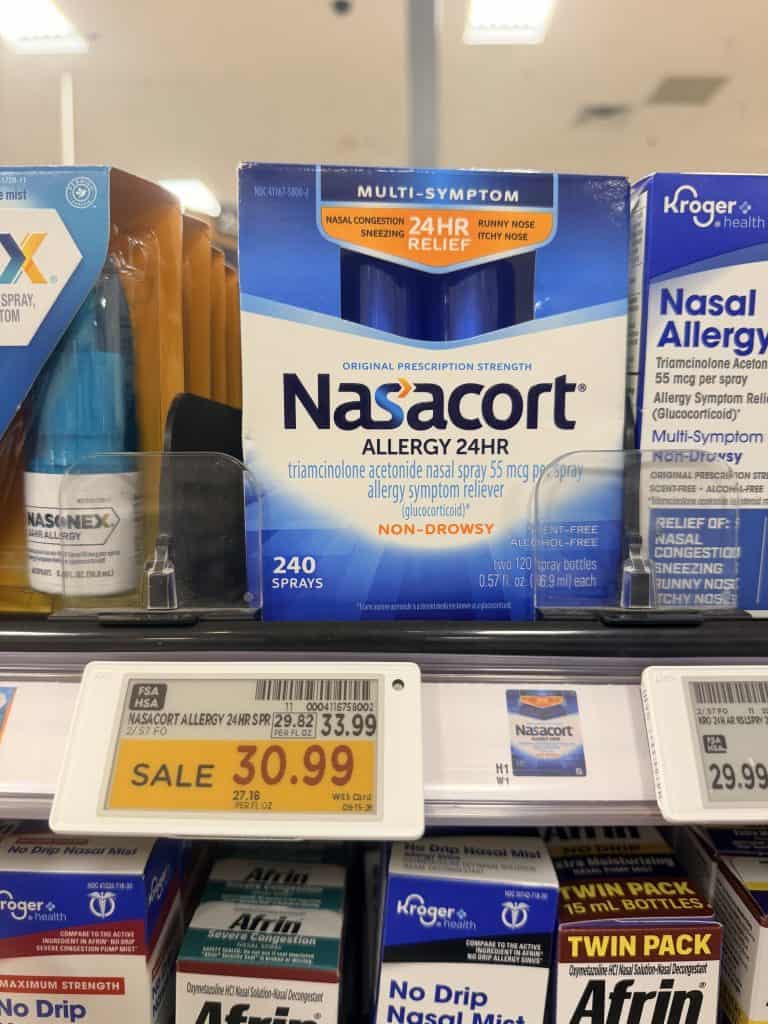 Nasacort Kroger shelf image