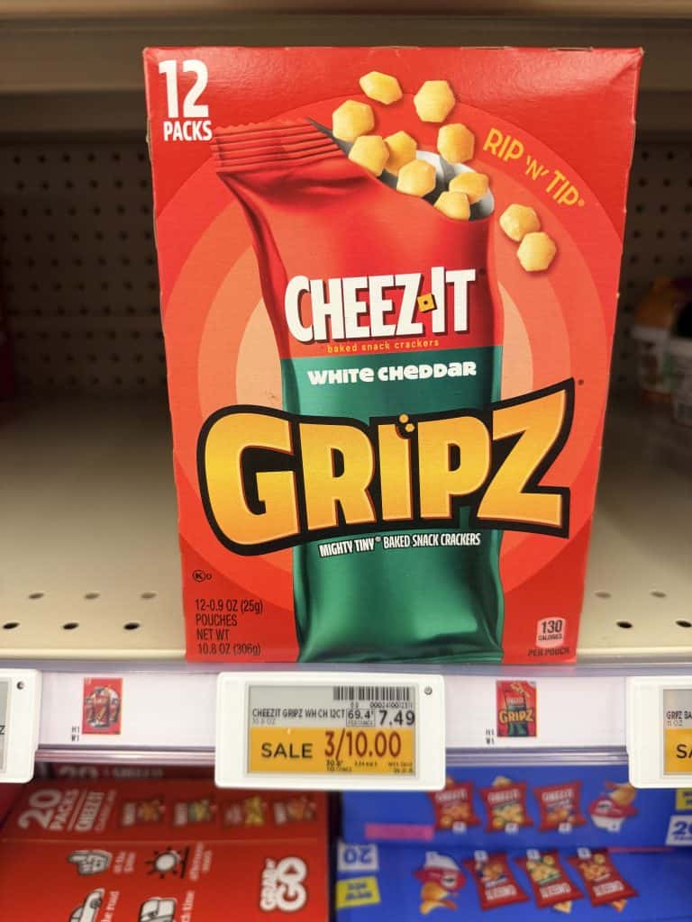 Cheez-It multipacks kroger shelf image
