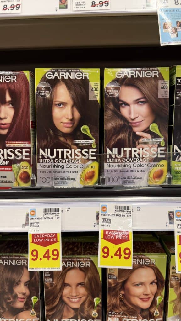 Garnier Nutrisse Hair Color Kroger Shelf Image
