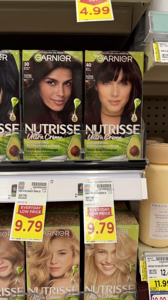 Garnier Nutrisse Hair Color Kroger Shelf Image