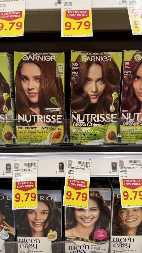 Garnier Nutrisse Hair Color Kroger Shelf Image