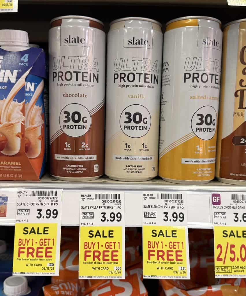 slate protein kroger shelf image