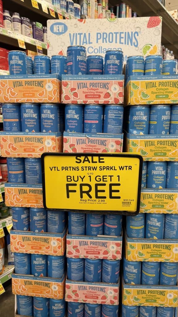 Vital Protein Sparkling Water Kroger Shelf Image