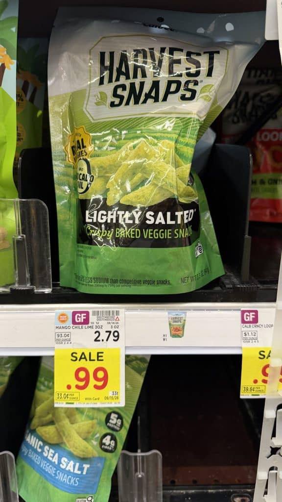 Harvest Snaps Kroger Shelf Image