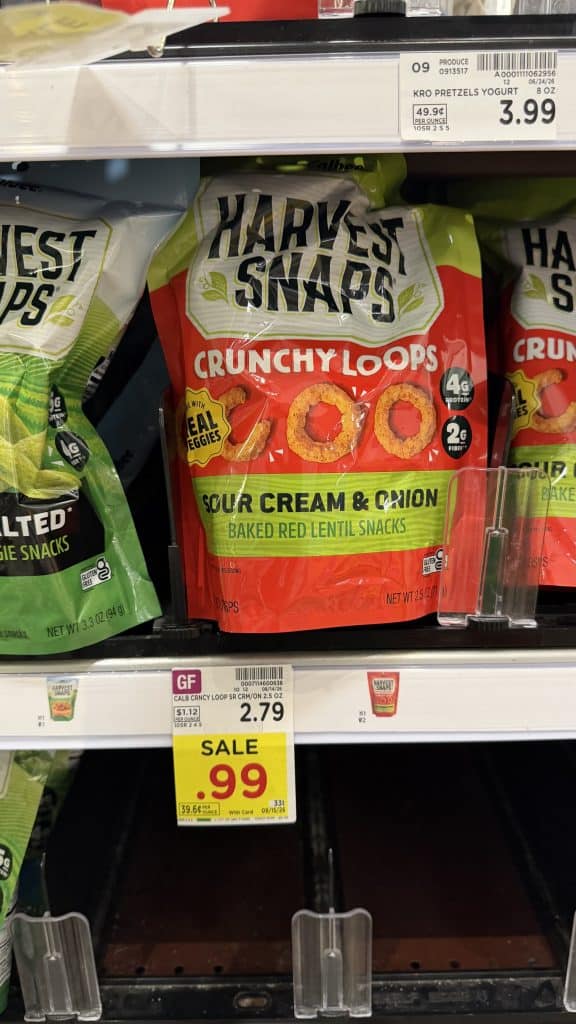 Harvest Snaps Kroger Shelf Image
