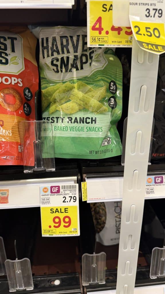 Harvest Snaps Kroger Shelf Image