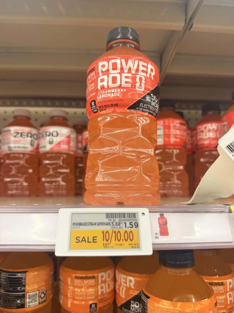 Powerade Drink Kroger Shelf Image