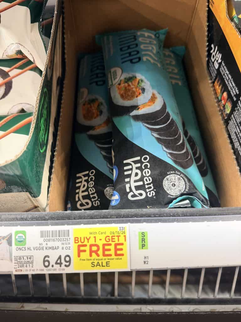 Ocean's Halo Kimbap Kroger shelf image