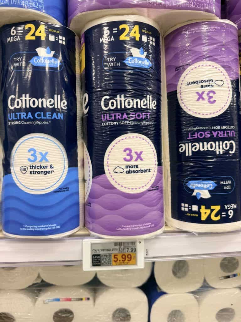 Cottonelle Toilet Paper Kroger Shelf Image