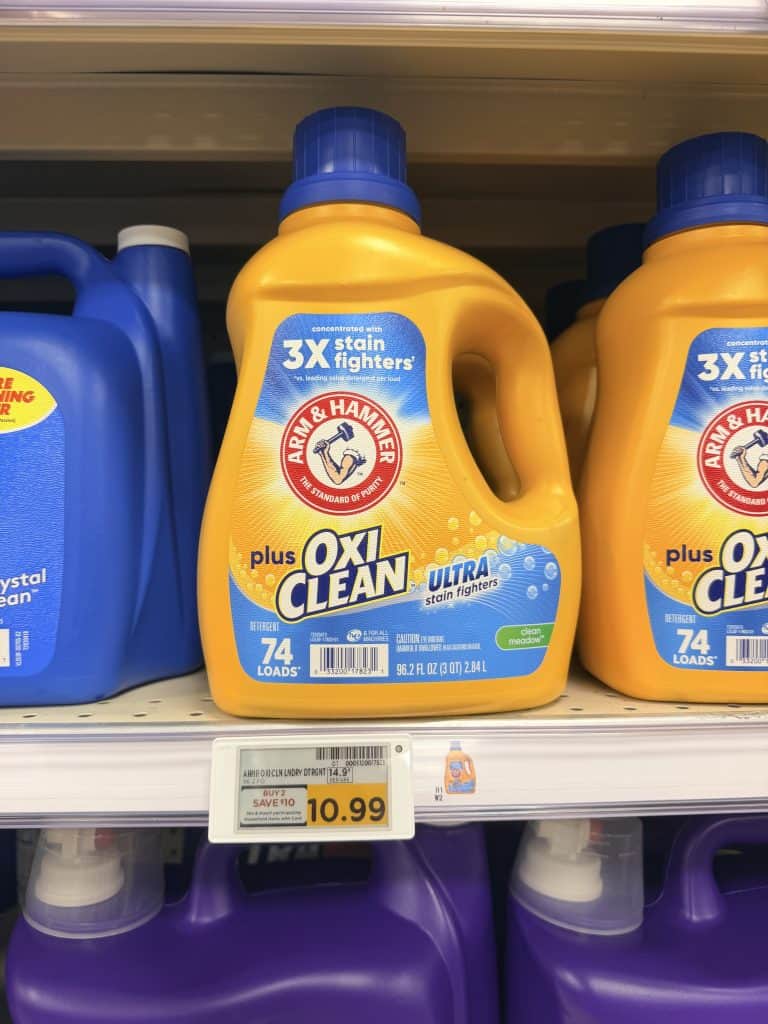 Arm & Hammer Laundry Detergent Kroger Shelf Image