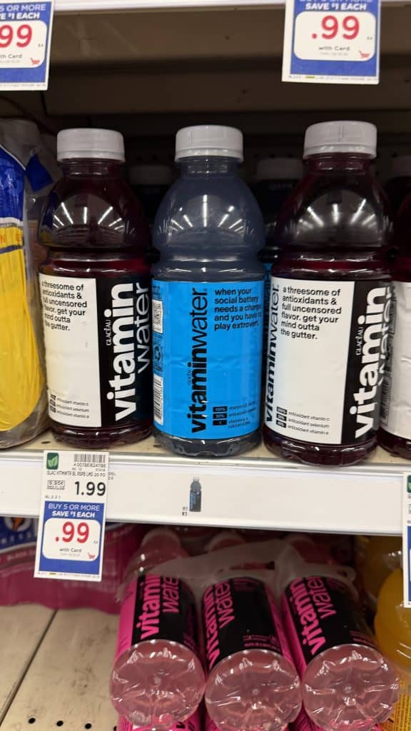 Vitamin Water Kroger Shelf Image