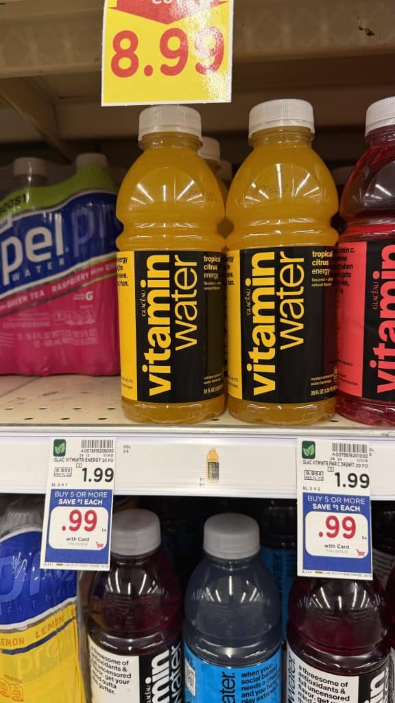 Vitamin Water Kroger Shelf Image