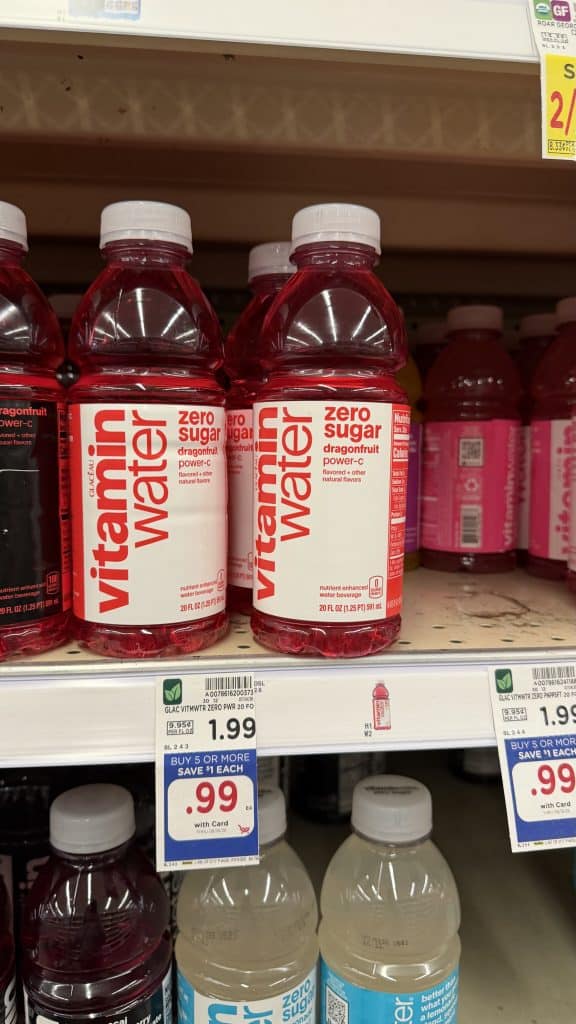 Vitamin Water Kroger Shelf Image