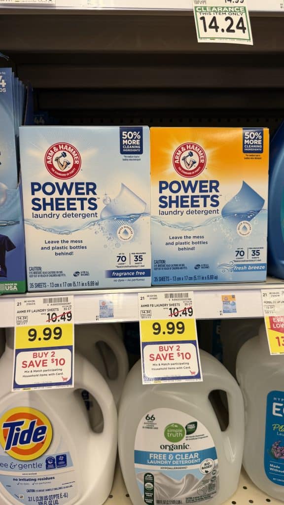 Arm & hammer laundry kroger shelf image