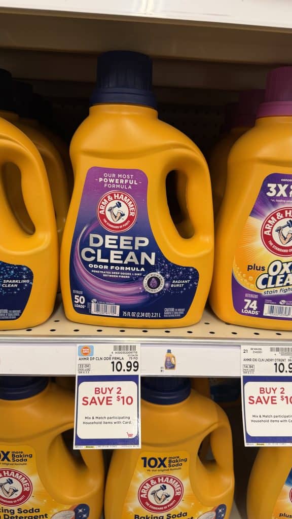 Arm & Hammer Laundry Detergent Kroger Shelf Image