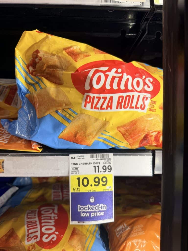 Totino's Pizza Rolls Kroger Shelf Image