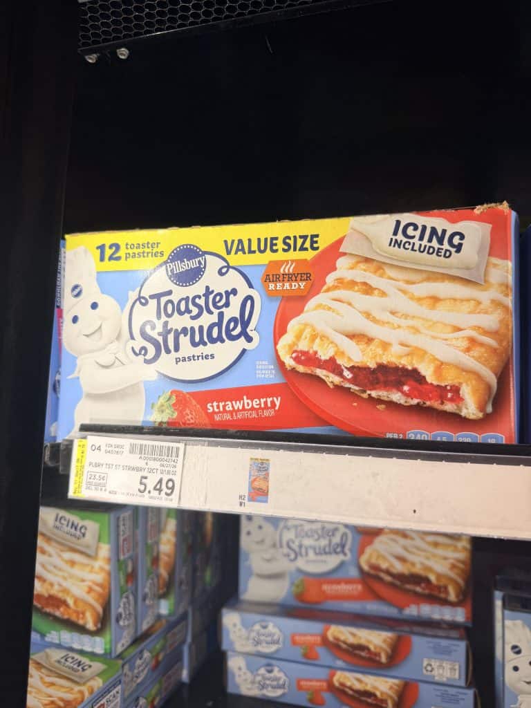Toaster Strudel Kroger Shelf Image