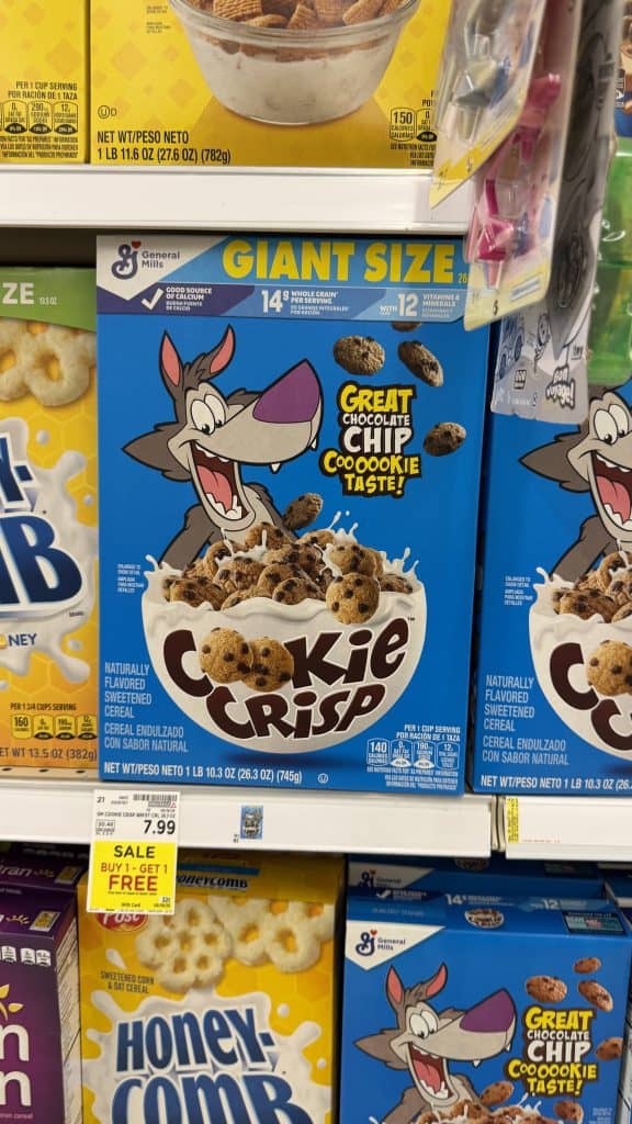General Mills Giant Cereals Kroger Shelf Image