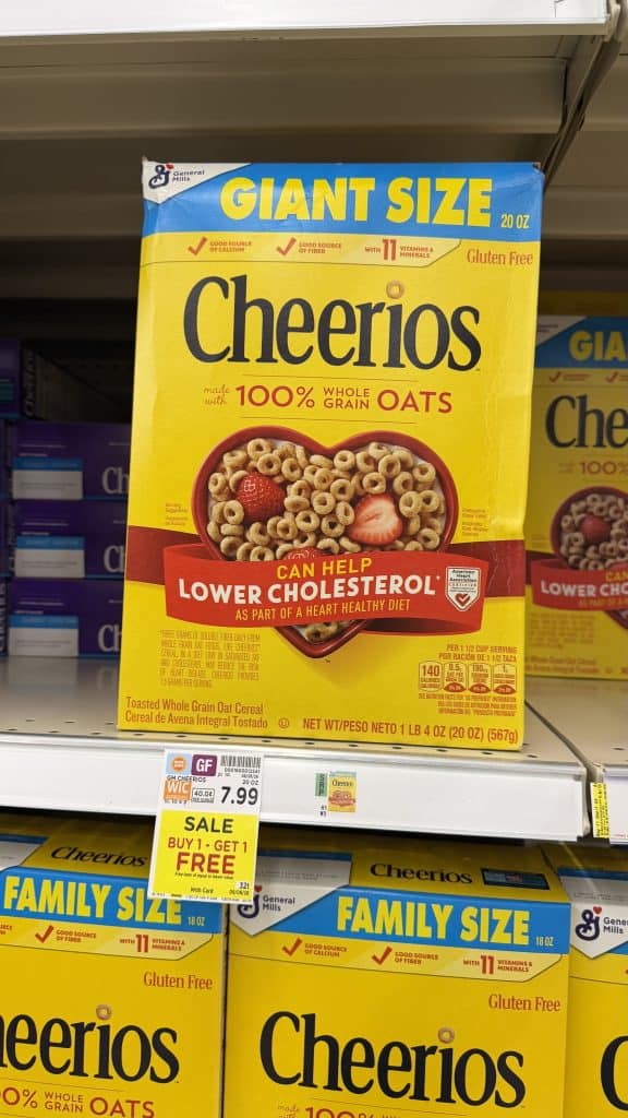 General Mills Giant Cereals Kroger Shelf Image