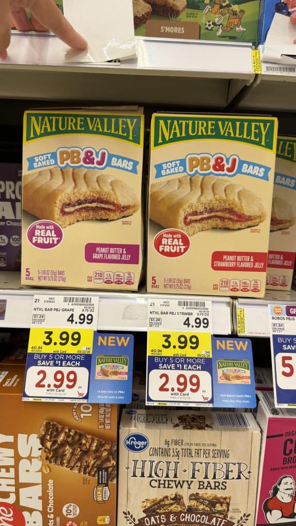Nature Valley Kroger shelf Image