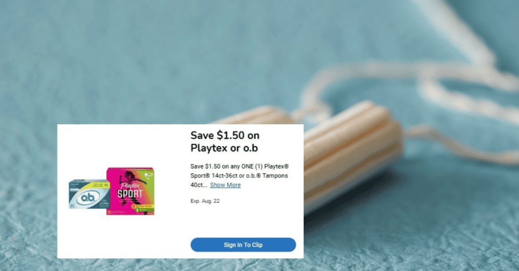 Playtex Sport Tampons Kroger Digital Coupon