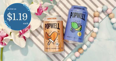 Popwell Prebiotic Flavored Soda Kroger Krazy