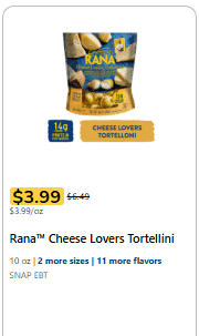 Rana Pasta Kroger Shelf Image