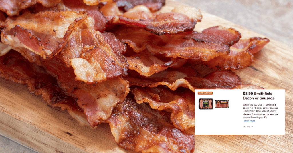 Smithfield Bacon and Sausage Kroger Digital Coupon