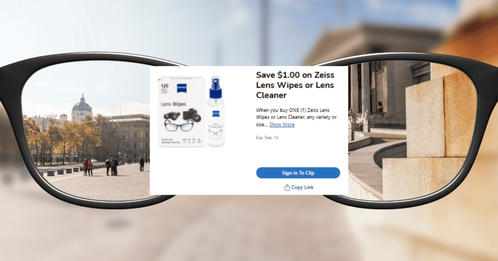 Zeiss Lens Wipes and Cleaner Kroger Digital Coupon