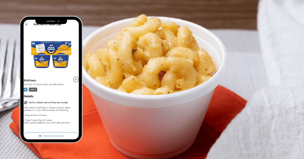 kraft mac and cheese cups