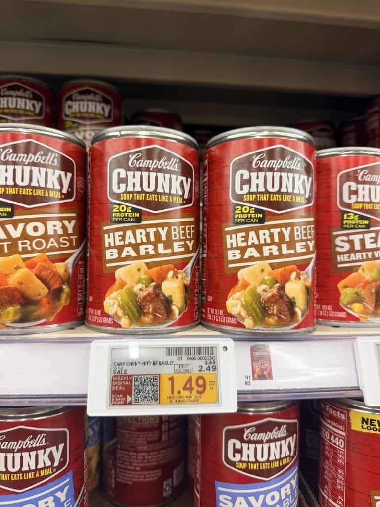 campbell's chunky soup kroger shelf image (2)