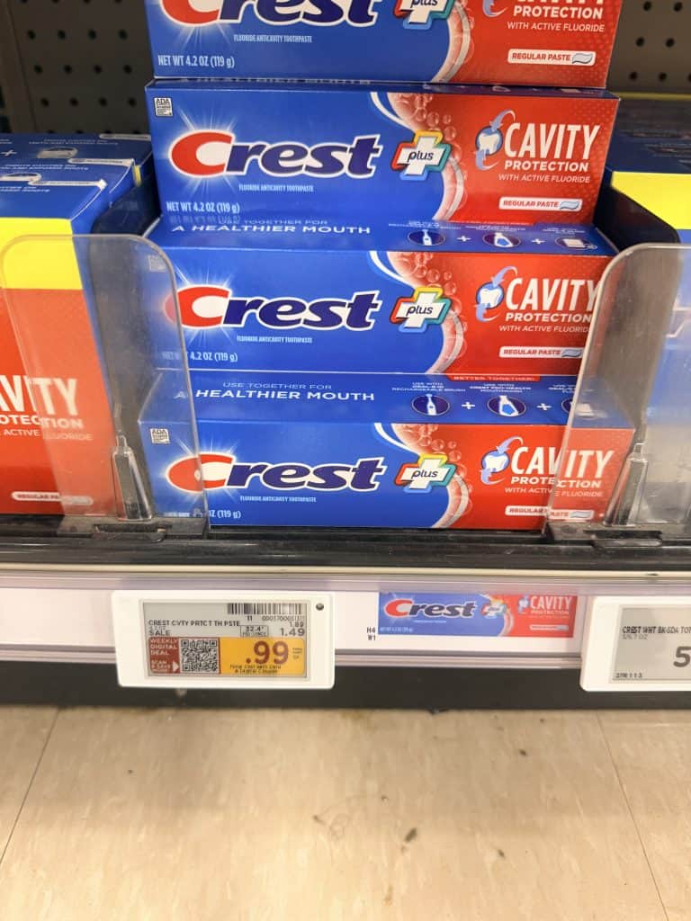 crest toothpaste kroger shelf image(1)