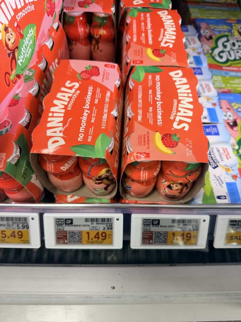 danimals smoothies kroger shelf image (2)