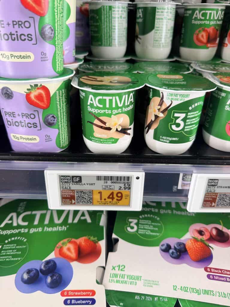 dannon activia kroger shelf image (1)