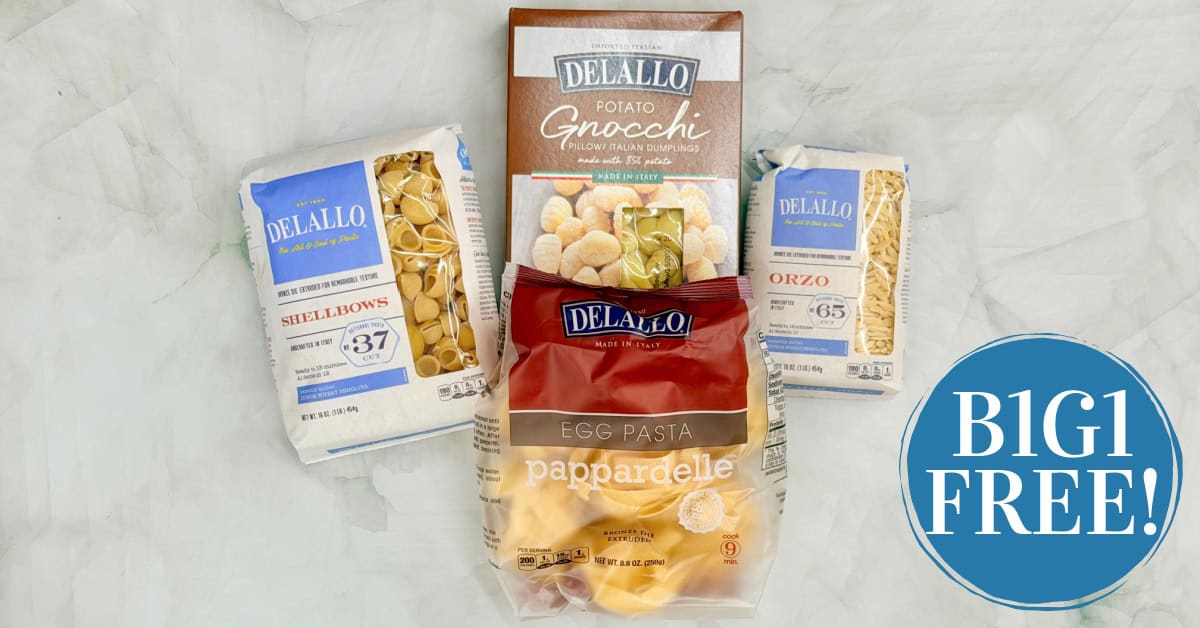 Delallo Pasta is B1G1 FREE!