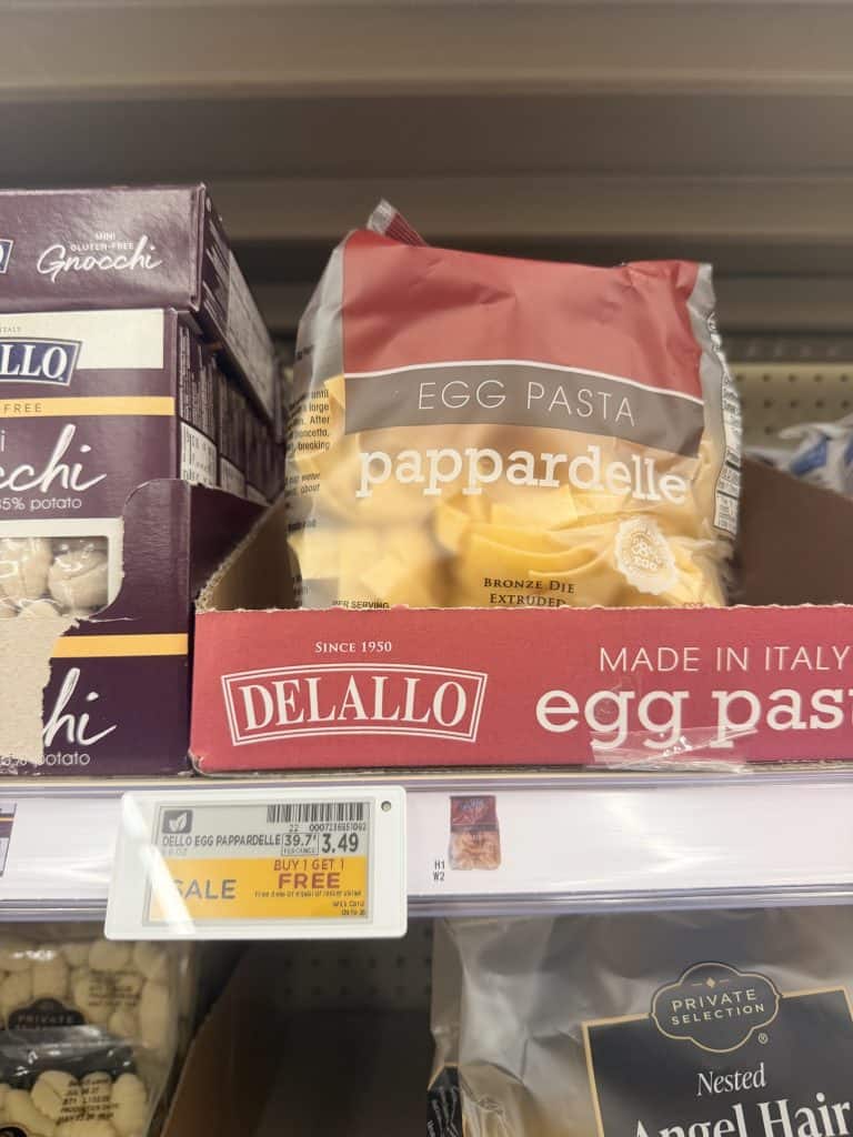 delallo pasta kroger shelf image (1)