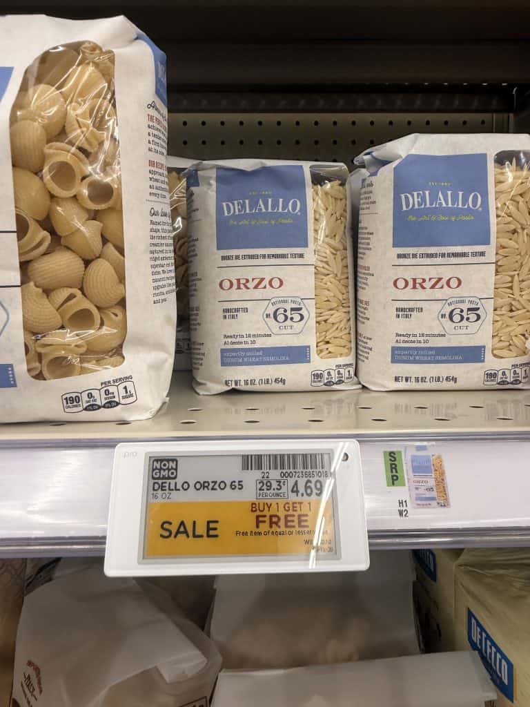 delallo pasta kroger shelf image (1)