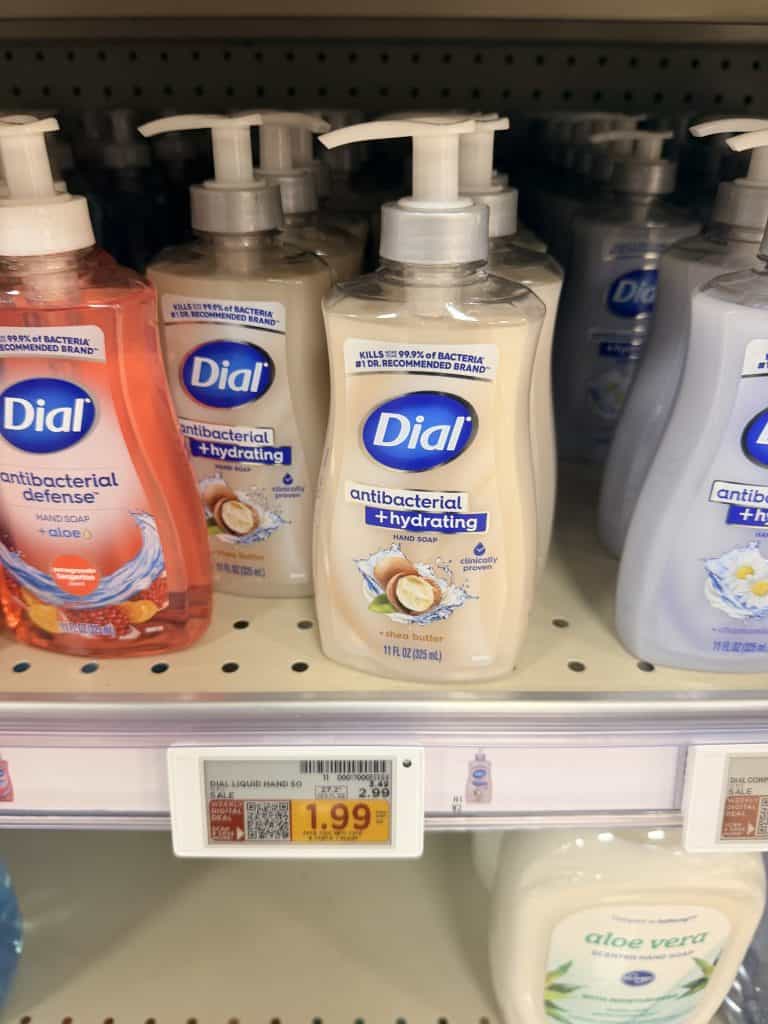 dial hand soap kroger shelf image (1)