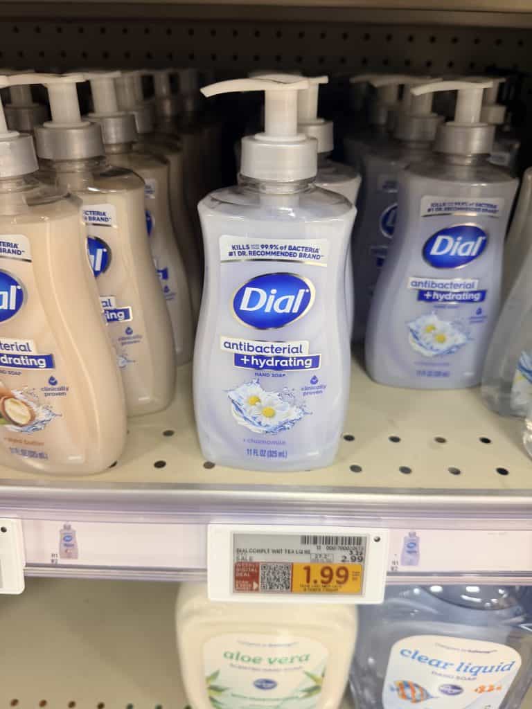 dial hand soap kroger shelf image (1)