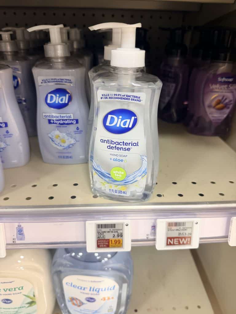 dial hand soap kroger shelf image (1)
